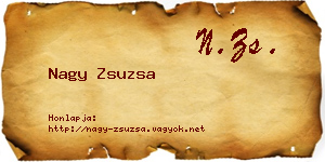 Nagy Zsuzsa névjegykártya